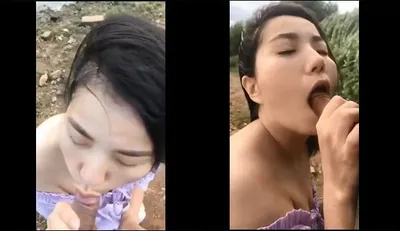 Tình nhân bj cho cô bạn gái bên bờ sông