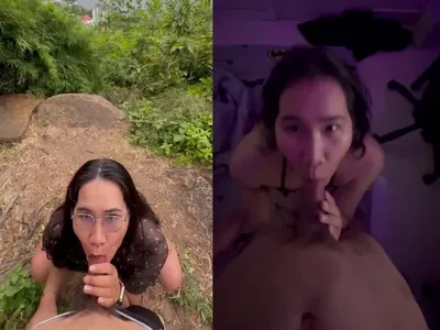 Mệt cò với em yêu vừa uống trà sữa xong đòi ra bờ sông mút cu